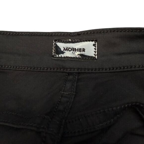 MOTHER The Looker Crop In Dye Black Size 29 - Picture 3 of 9
